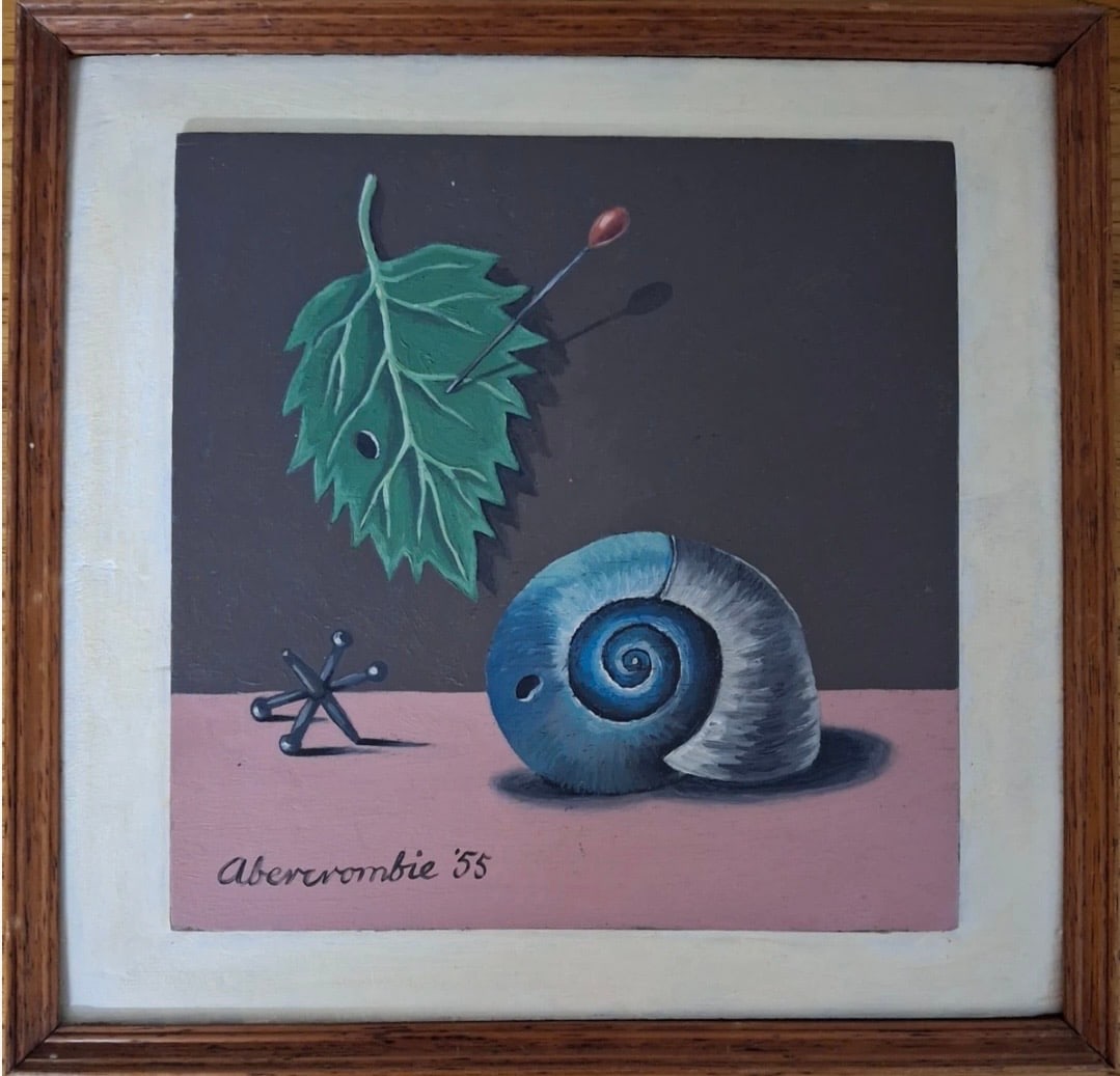 IN THE MANNER OF Gertrude ABERCROMBIE ''55 - Oil painting on Wood Panel framed - 2