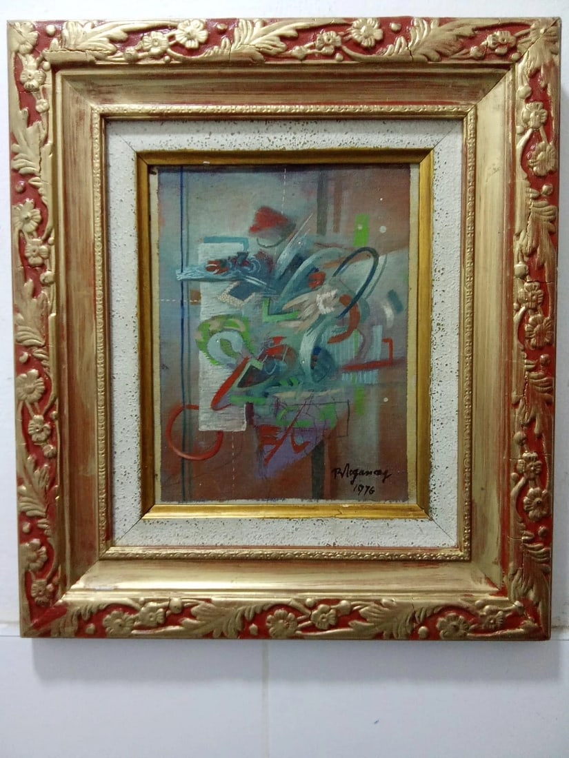 Burhan Dogancay (1923-1995) Turkey Modernism Oil Painting / Signed (1 of 4)