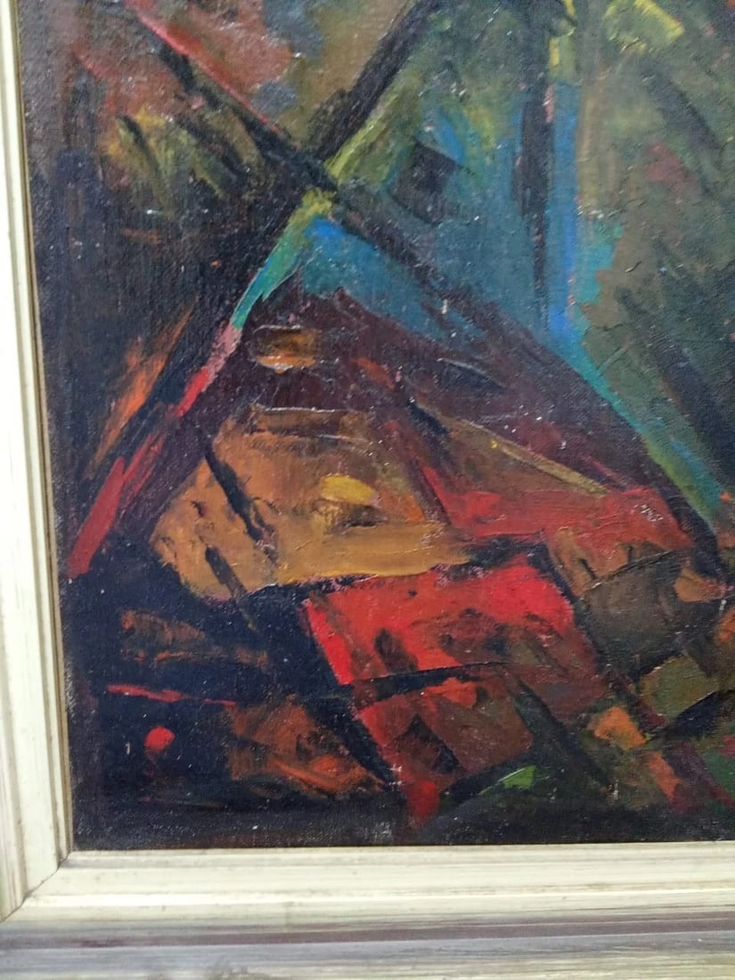 ATTRIBUTED TO Jean Bazaine ( 1904 - 2001 ) Oil Canvas Painting / Unique Piece - 5