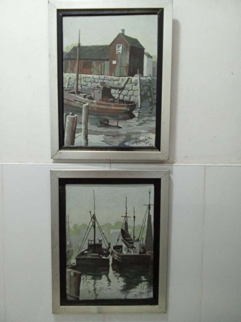 Paul STRISIK (1923 - 1995) - Two Oil painting / Signed / Contemporary American - 9