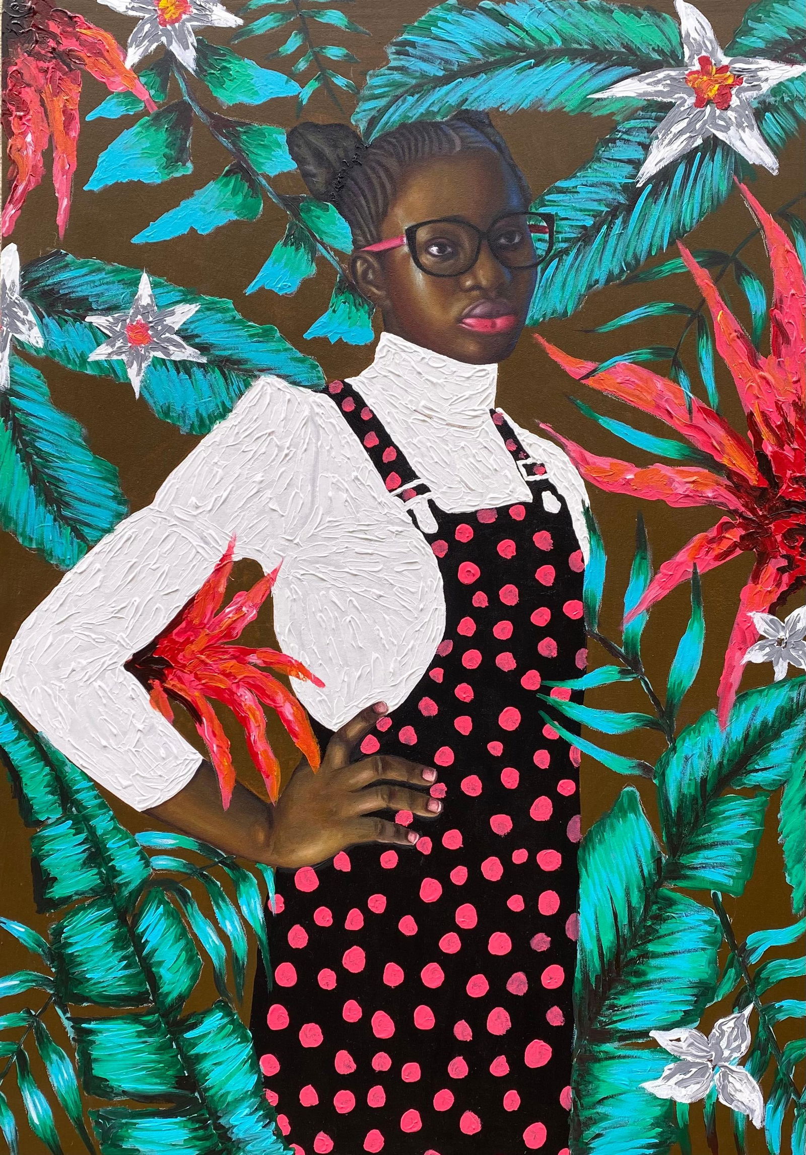 Gobe Joseph, Souvenir of Resilience 3 -21st Century Contemporary, Figurative Portrait Fashion, 2024 - 4