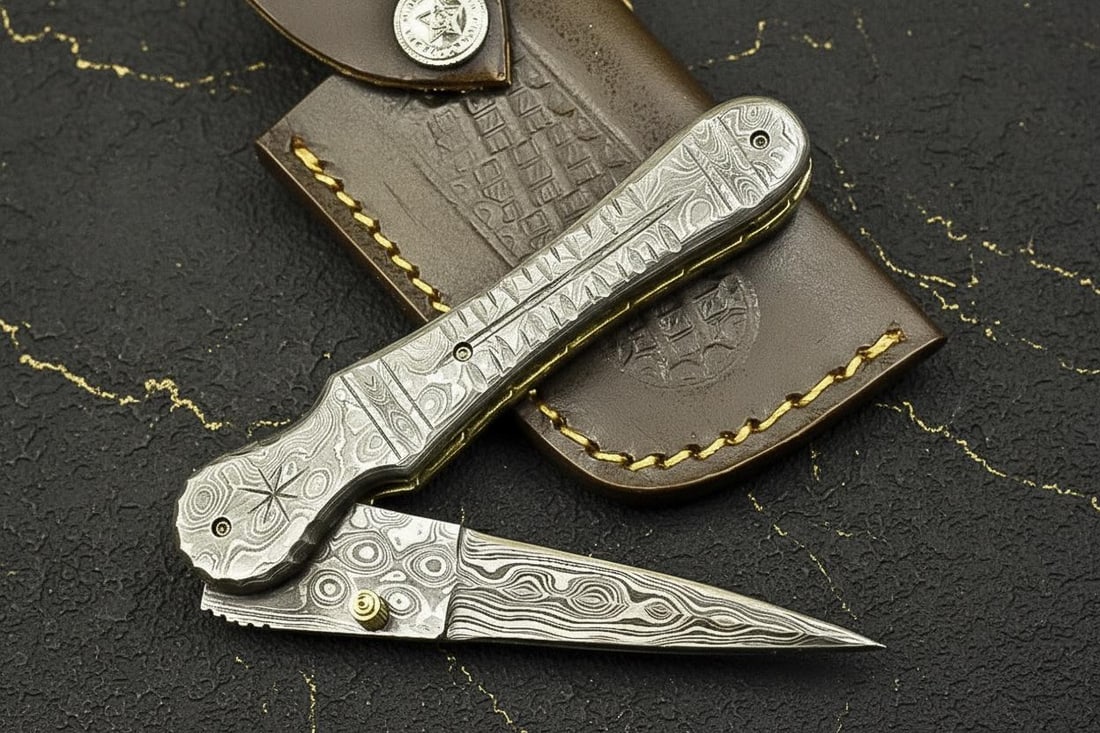 Artisan Forged Raindrop Damascus Steel Folding Knife Custom LMK Liner Lock EDC: Title:Artisan Forged Raindrop Damascus Steel Folding Knife Custom LMK Liner Lock EDCDescription:Discover a finely crafted custom folding knife, a product of expert Pakistani artisanship. This piece