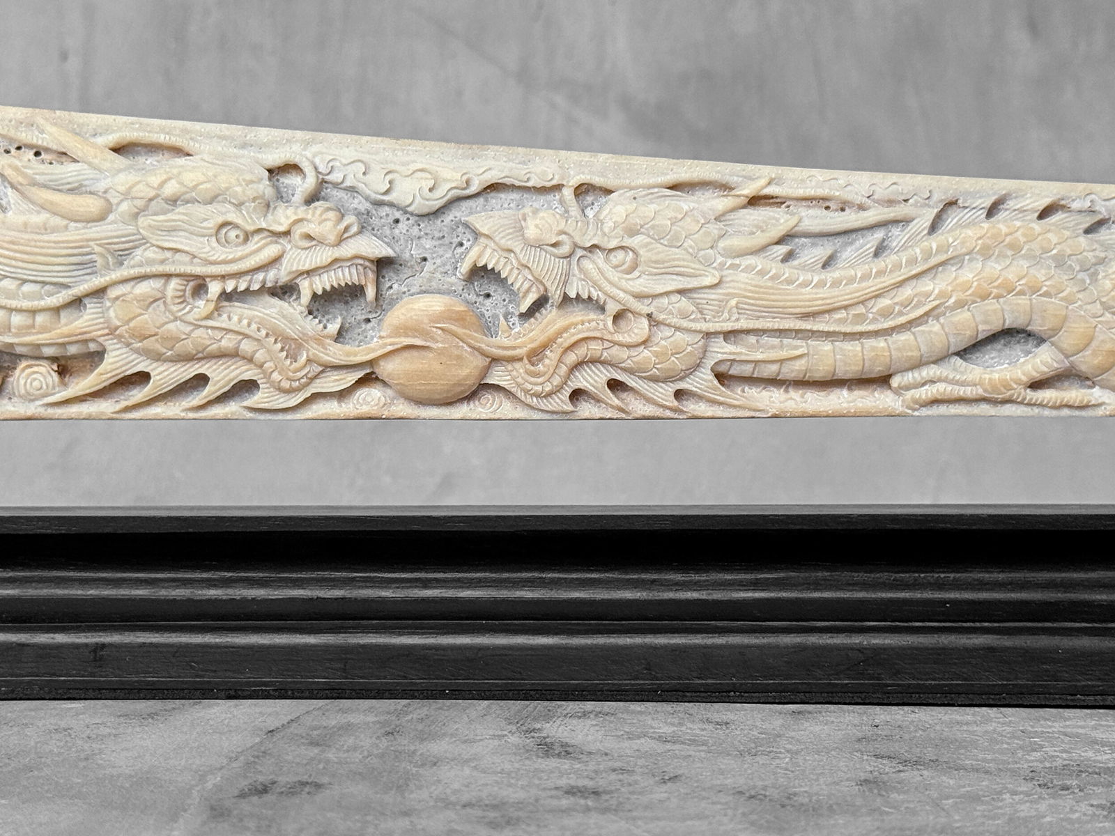 Extra large carved swordfish - Double Dragon motif - 7