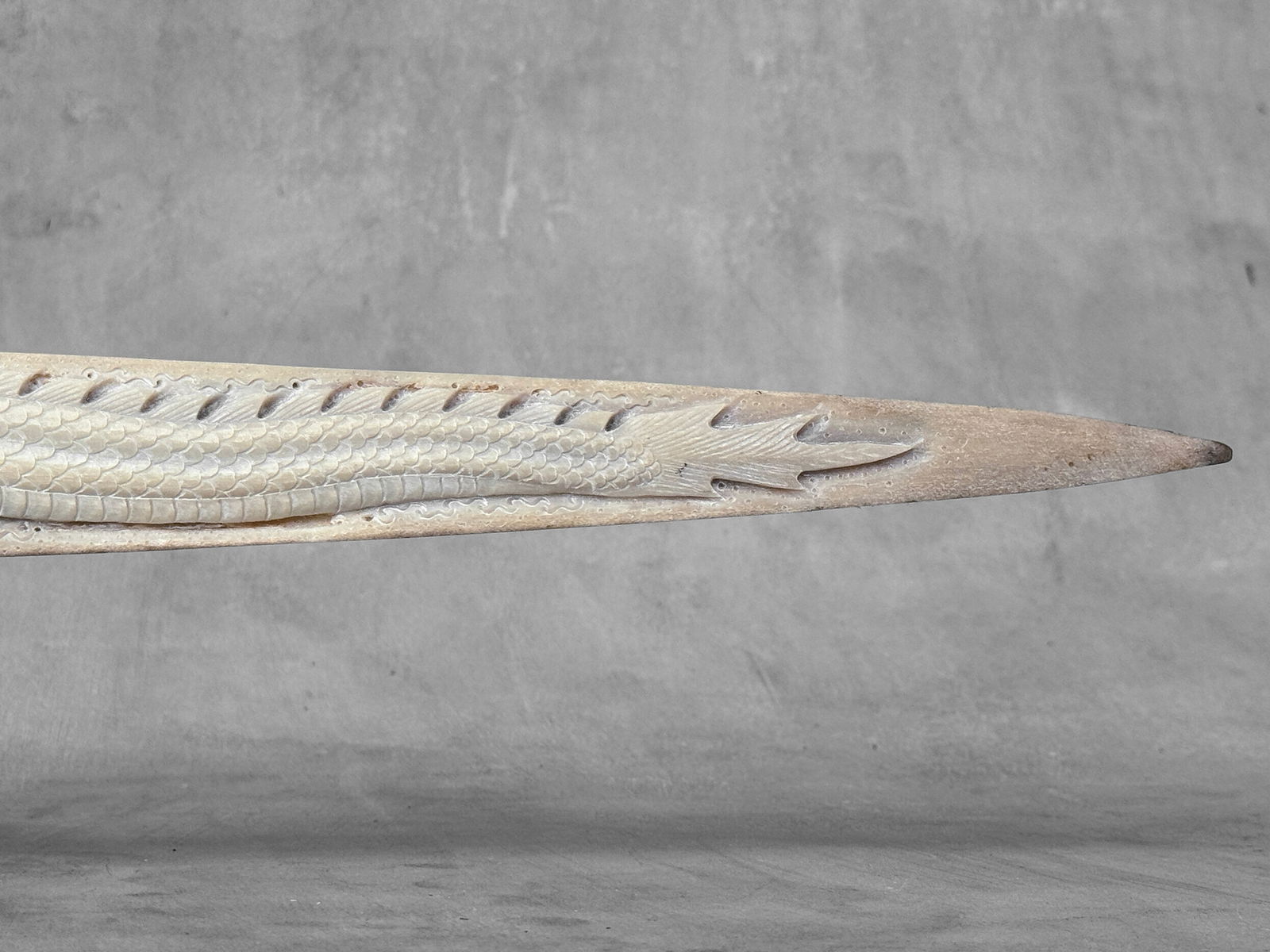 Extra large carved swordfish - Double Dragon motif - 9