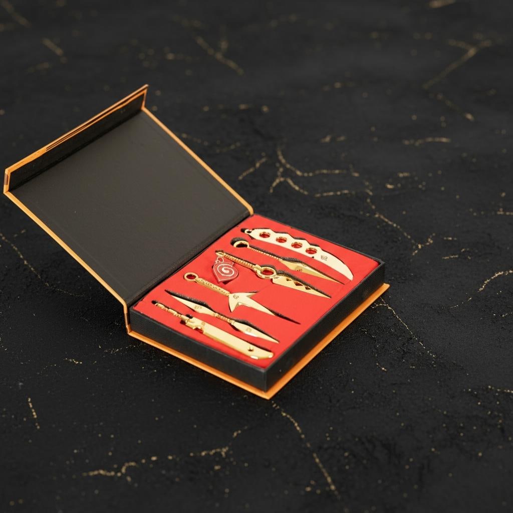 Collectible Naruto Ninja Arsenal, Boxed Metal Kunai & Shuriken Cosplay Prop Set - 3