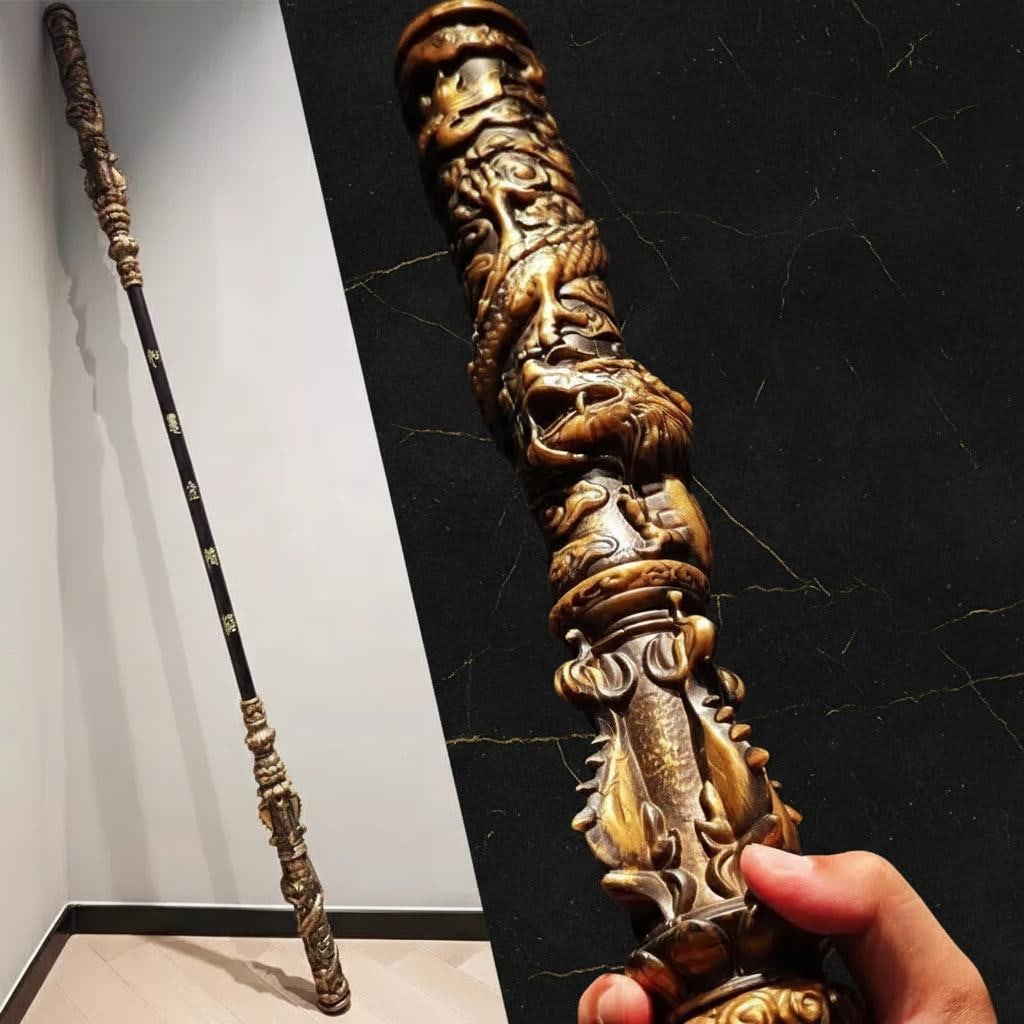 Black Myth Wukong Jingu Bang Staff, Monkey King 1:1 Scale Cosplay Weapon Replica (1 of 6)