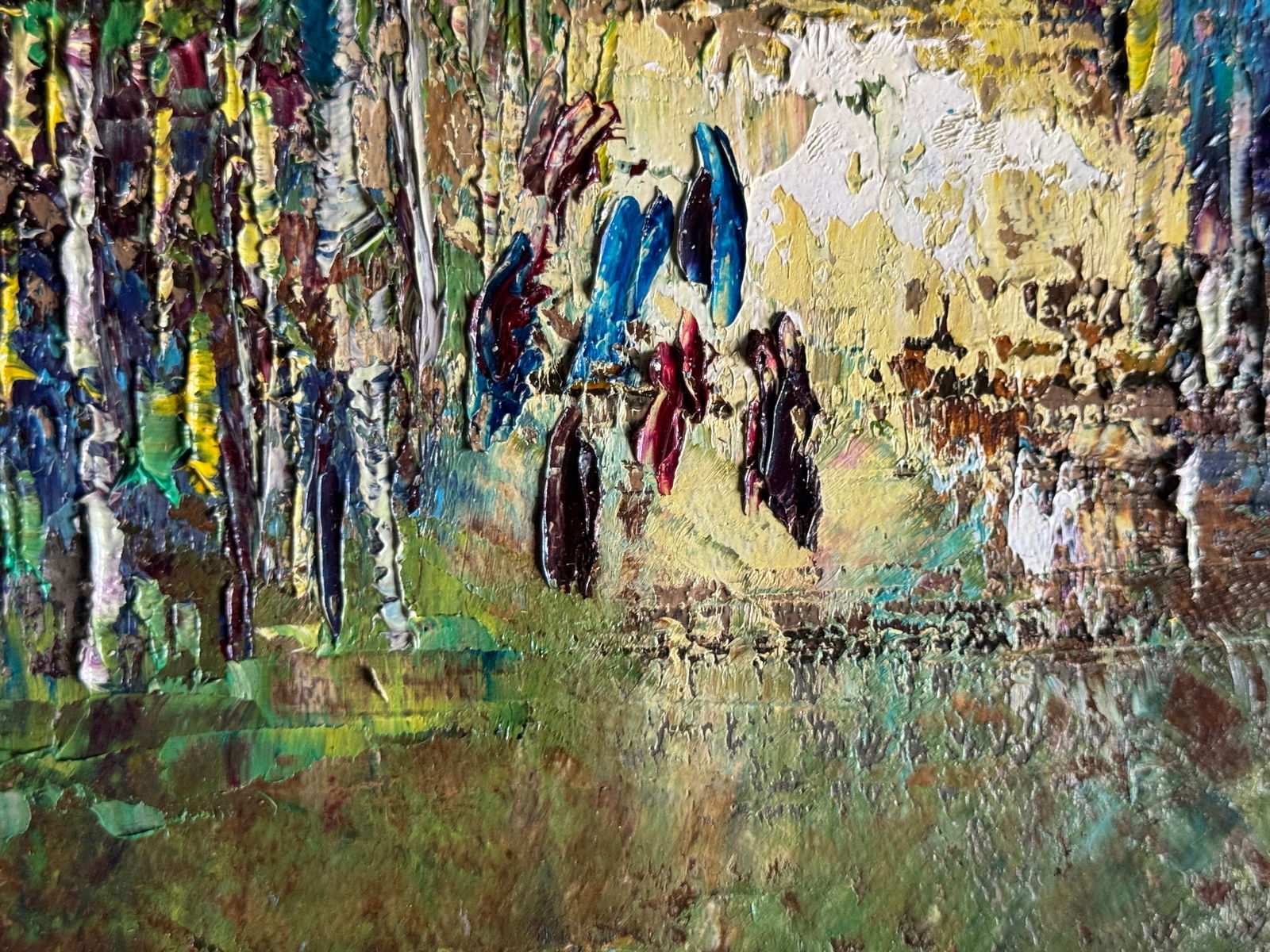 Abstract Oil painting with frame Church of St. Anthony (Lviv) K. Leonid - 5