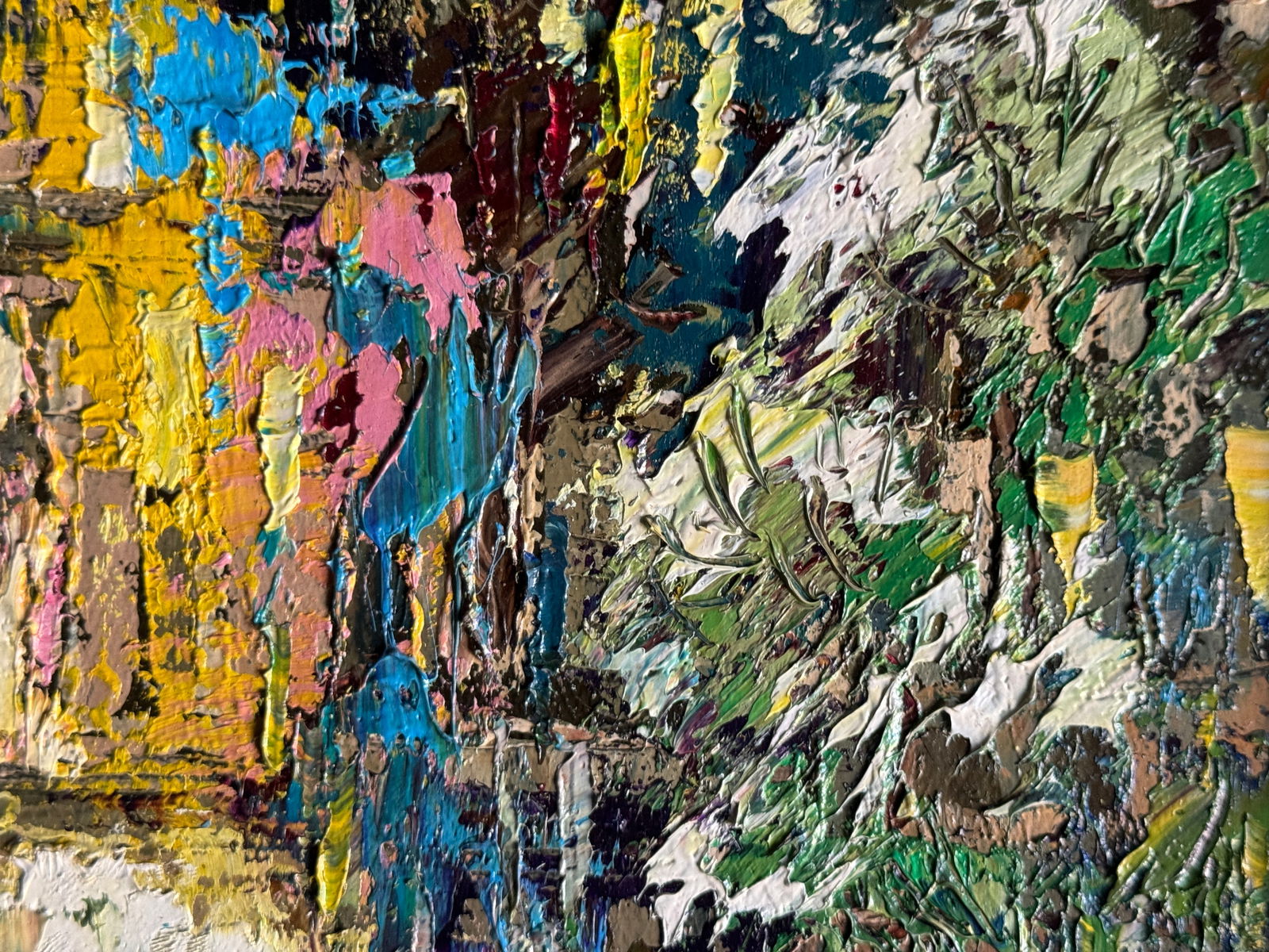 Abstract Oil painting with frame Church of St. Anthony (Lviv) K. Leonid - 7