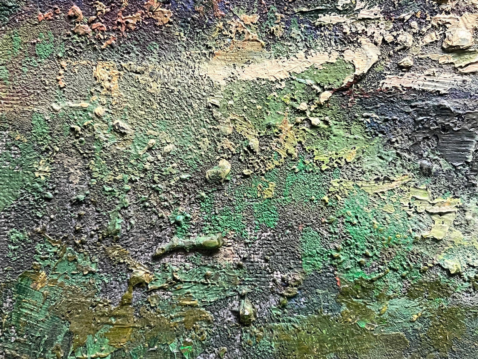 Abstract Oil painting with frame Autumn K. Leonid - 5