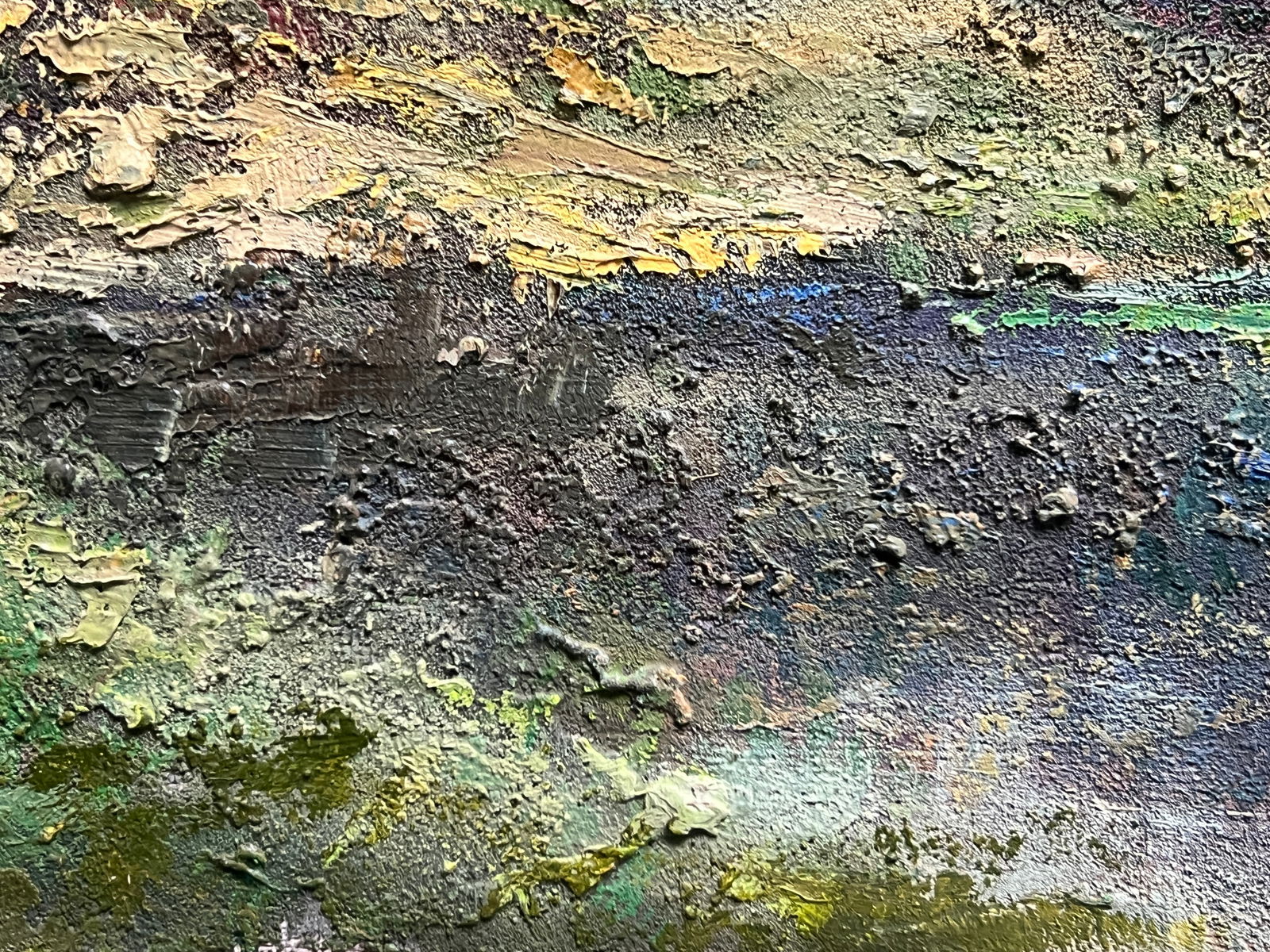 Abstract Oil painting with frame Autumn K. Leonid - 6