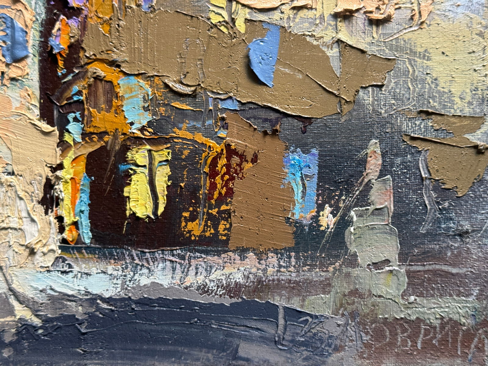 Oil painting with frame Lviv The Dominican Cathedral K. Leonid - 8