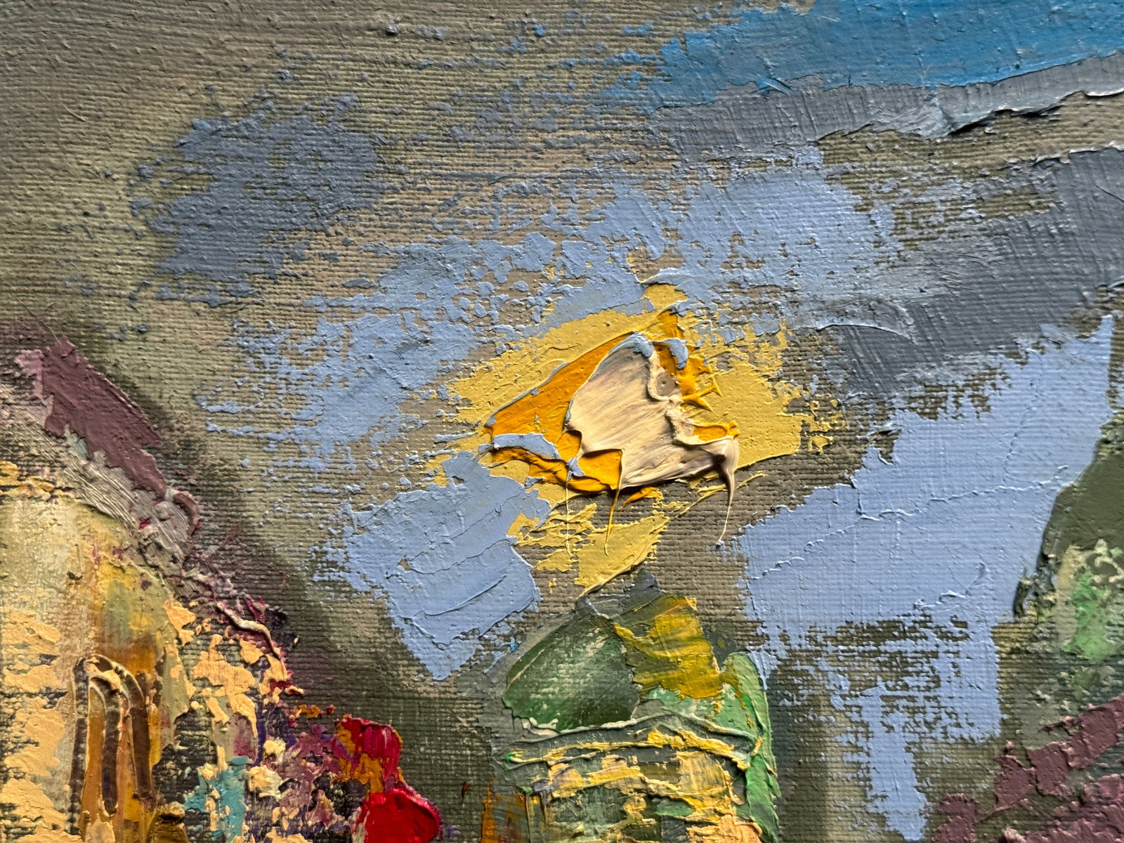 Oil painting with frame Lviv The Dominican Cathedral K. Leonid - 3