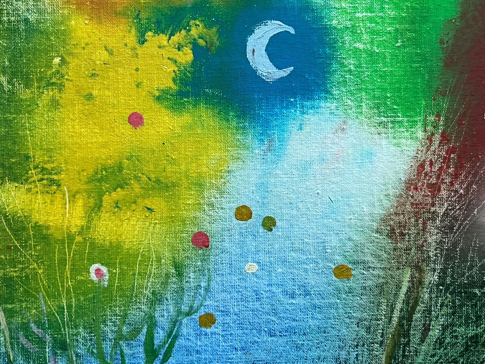 Abstract Oil painting with frame Autumn K. Leonid - 3