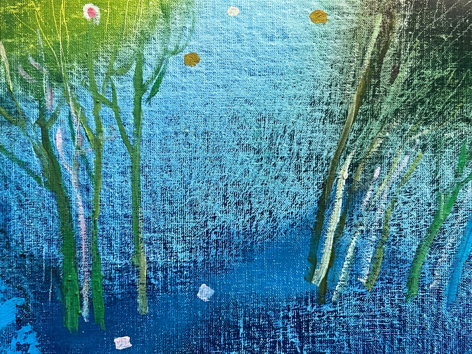 Abstract Oil painting with frame Autumn K. Leonid - 4