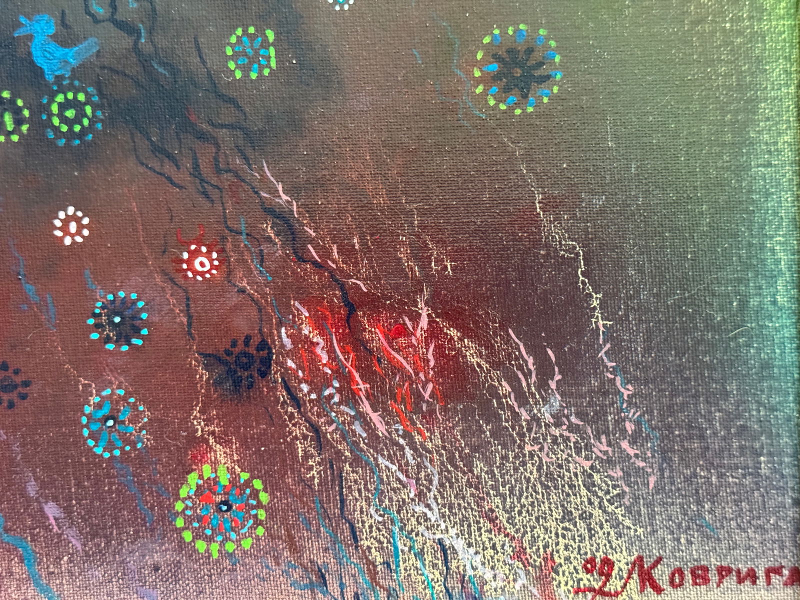 Abstract Oil painting with frame perception 4 K. Leonid - 10