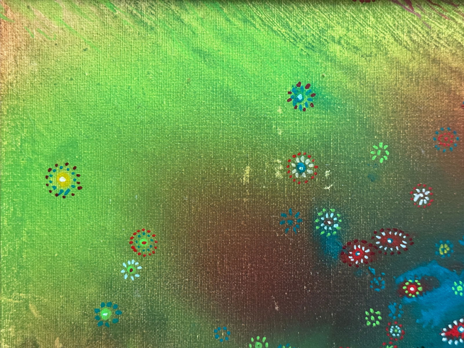 Abstract Oil painting with frame perception 4 K. Leonid - 2