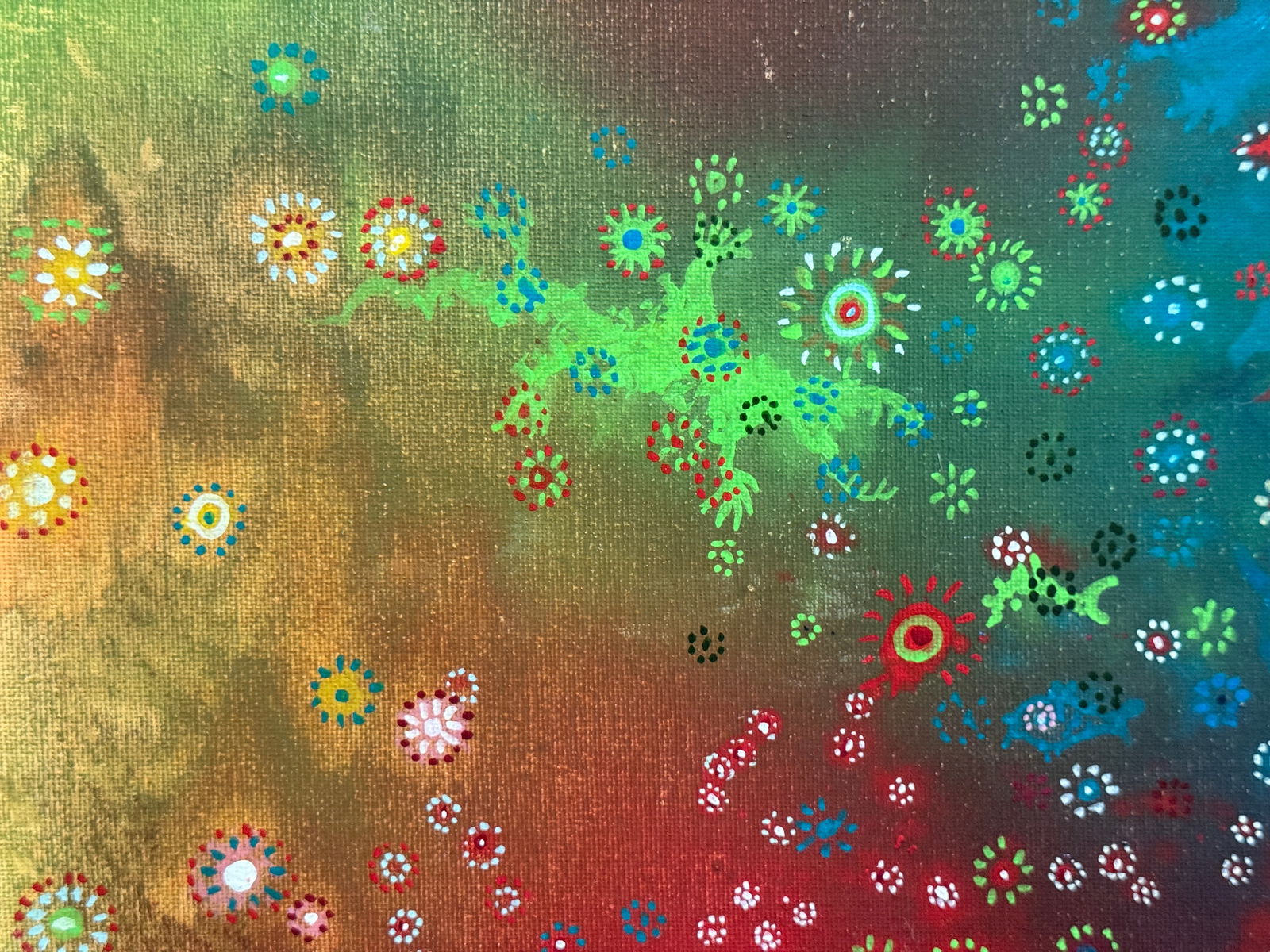 Abstract Oil painting with frame perception 4 K. Leonid - 3