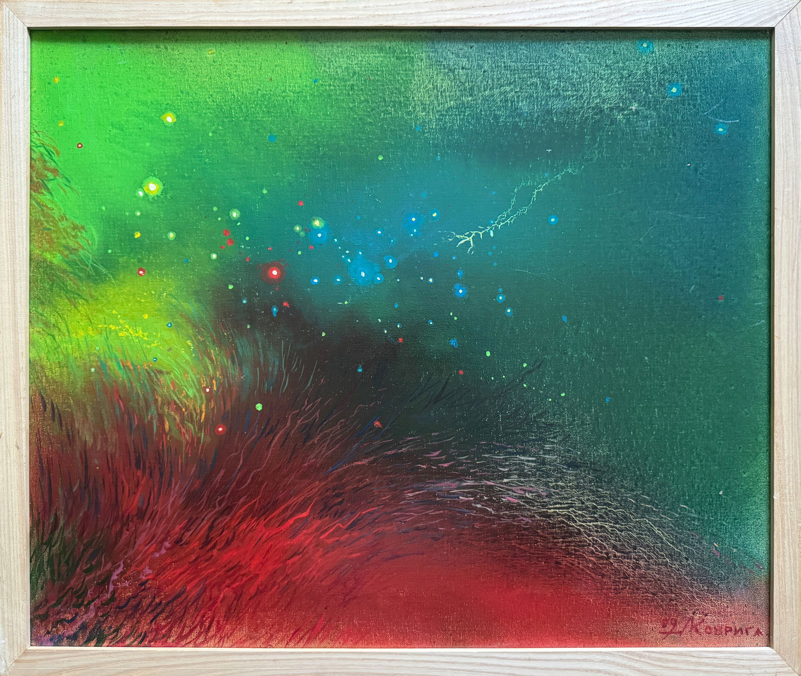 Abstract Oil painting with frame perception 2 K. Leonid (1 of 12)