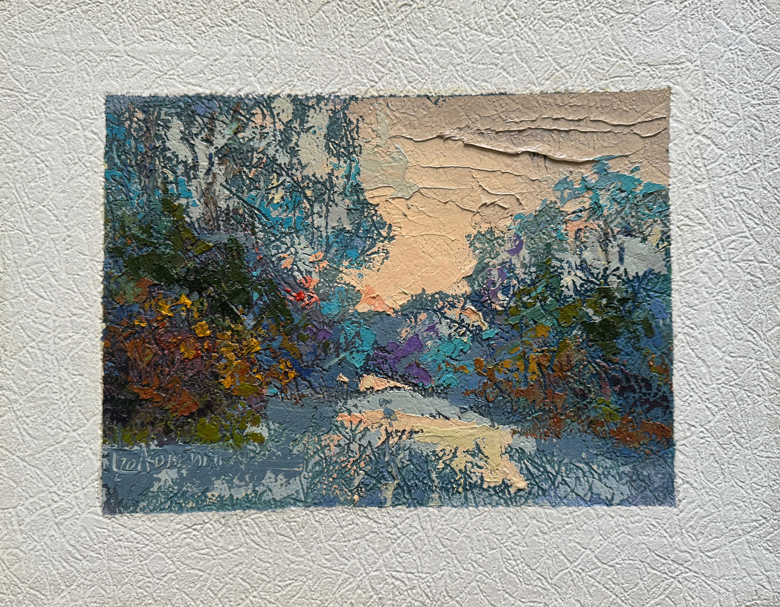 Abstract Oil painting Cold Winter K. Leonid (1 of 7)