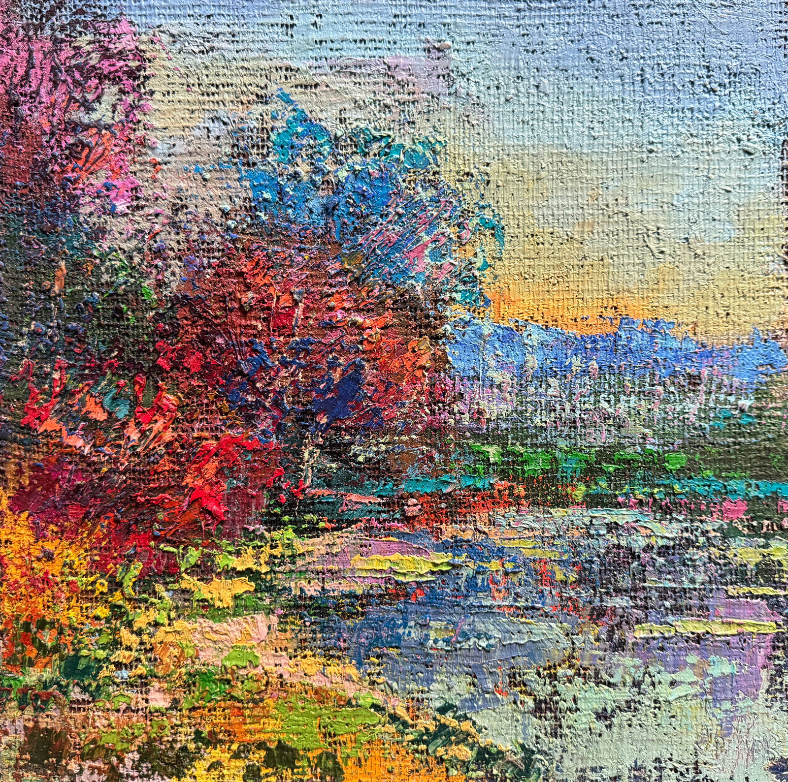 Abstract Oil painting Botanical garden K. Leonid (1 of 9)