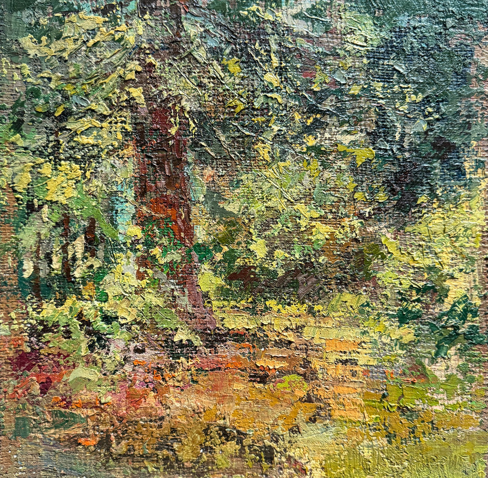 Abstract Oil painting Botanical Garden K. Leonid (1 of 9)