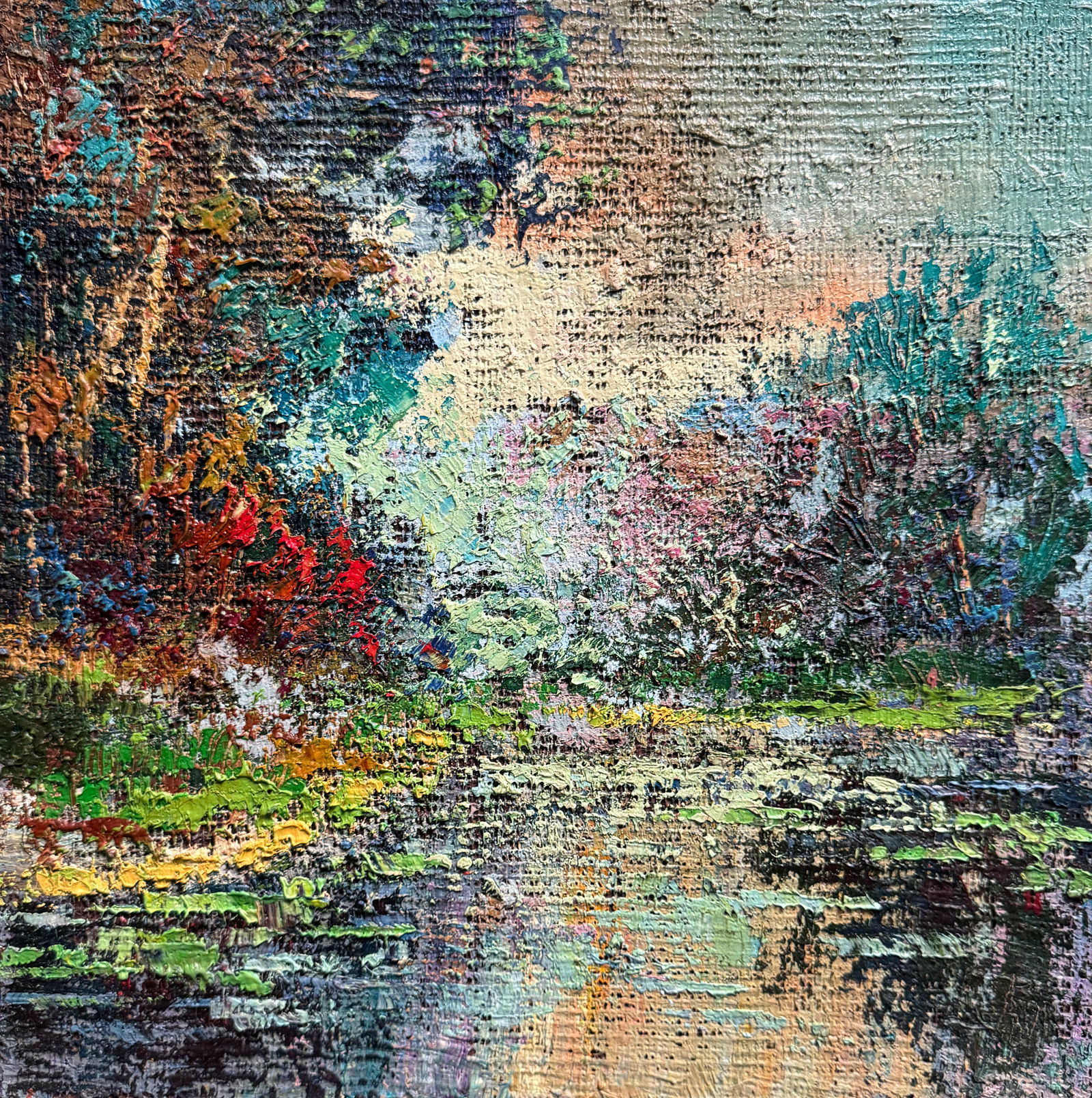 Abstract Oil painting in the Botanical Garden K. Leonid (1 of 9)