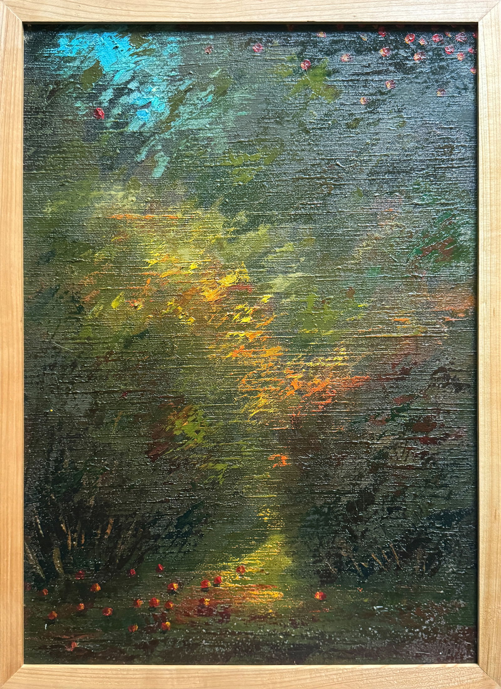 Abstract Oil painting with frame fall K. Leonid (1 of 11)
