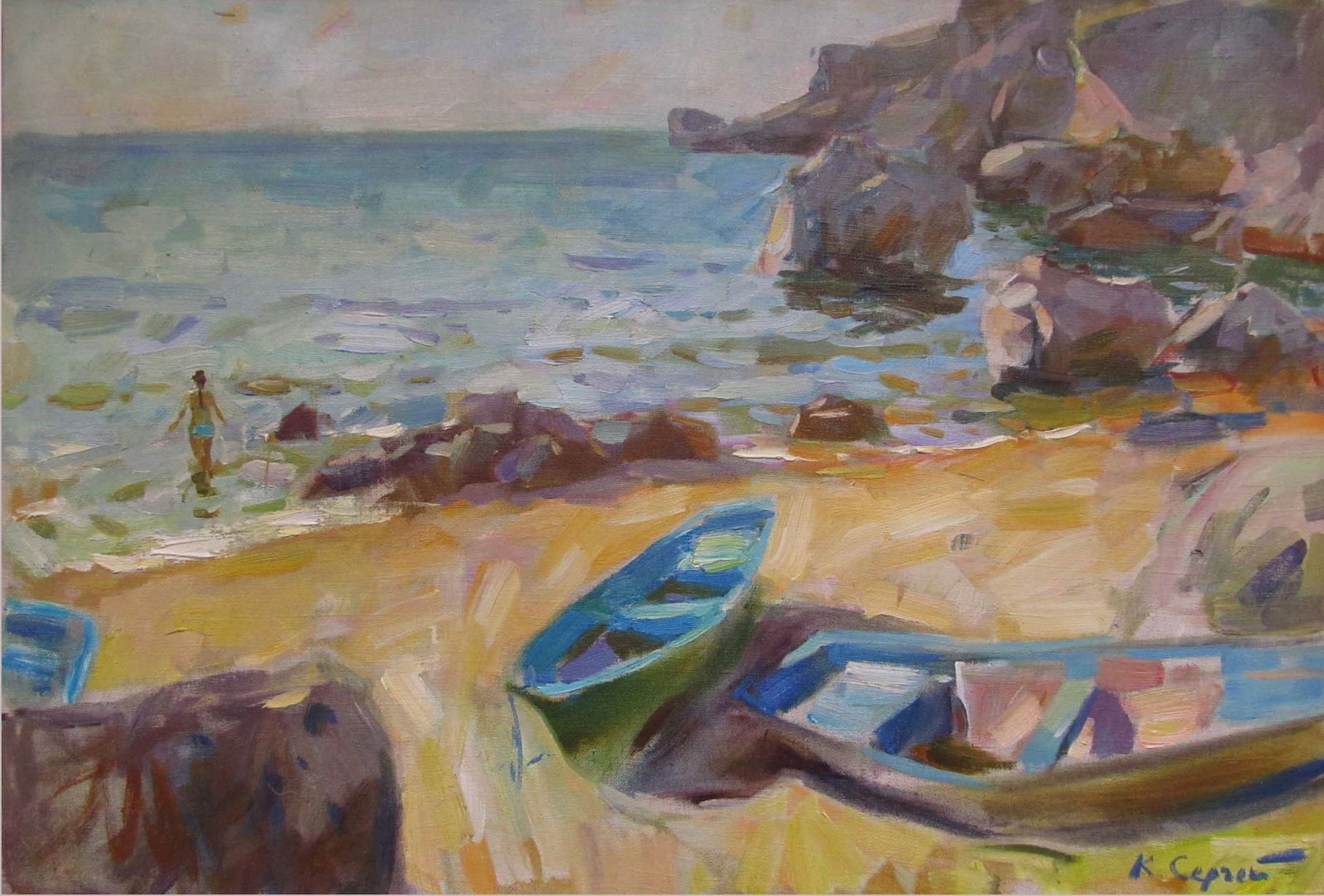 Oil painting sea Serg Kovalenko (1 of 1)