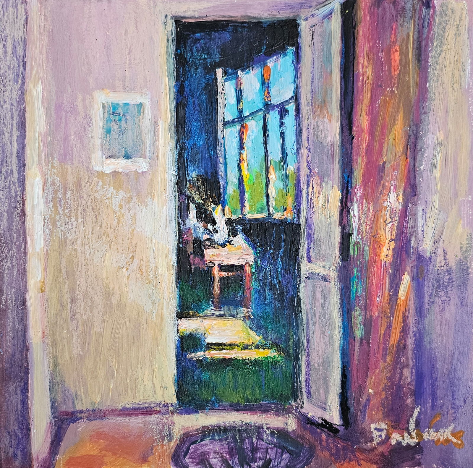 Acrylic painting workroom Vyacheslav Petrovich Babac (1 of 10)