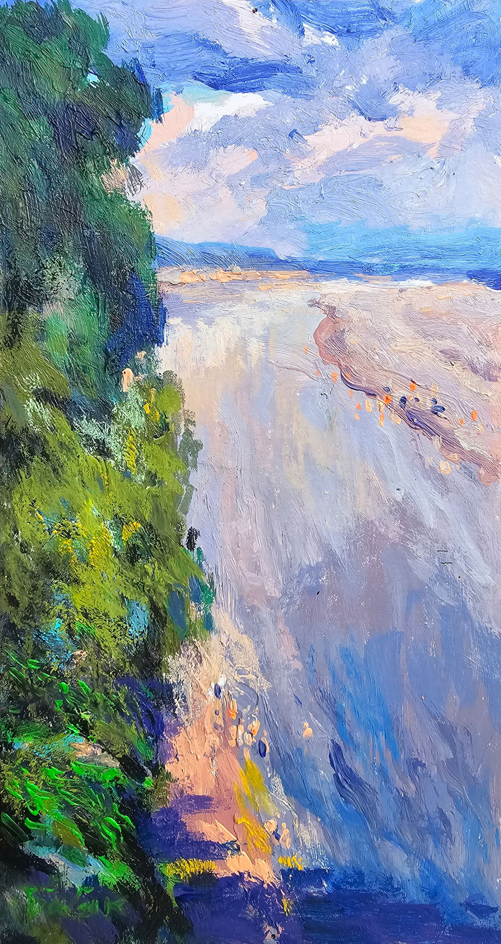 Acrylic painting summer motif Vyacheslav Petrovich Babac (1 of 10)