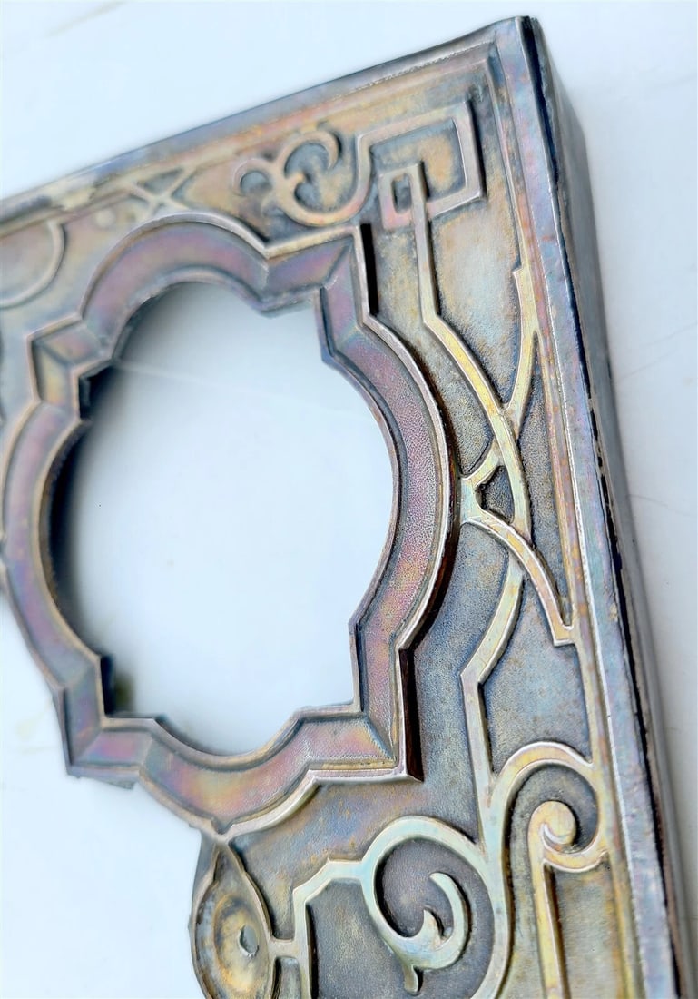 RUSSIAN ICON SILVER OKLAD dated 1892 marked antique LARGE - 3