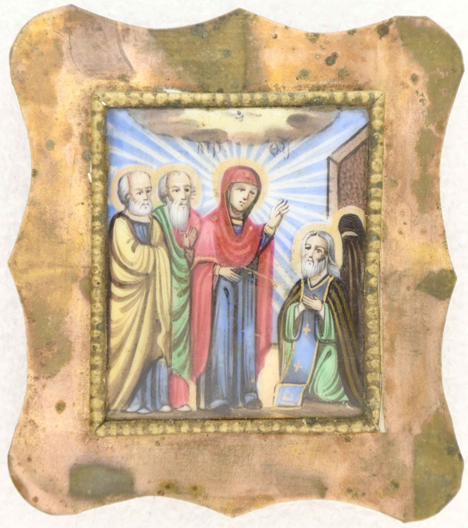 Finift. Appearance of the Mother of God to the Venerable Sergiy Radonezh - 2