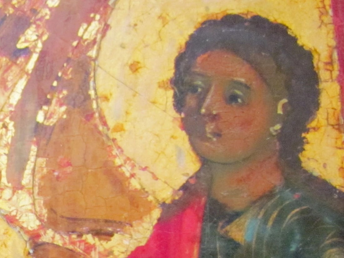 RUSSIAN ICON of BAPTISM of CHRIST antique 19th CENTURY - 5