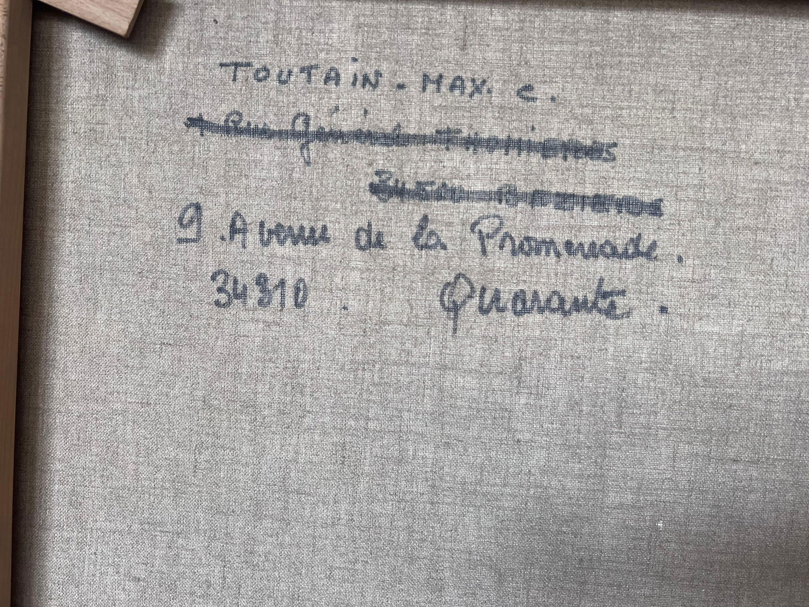 Max Toutain; Provencal Coastal Garden Terrace Huge 20th Century French Impressionist Painting - 3
