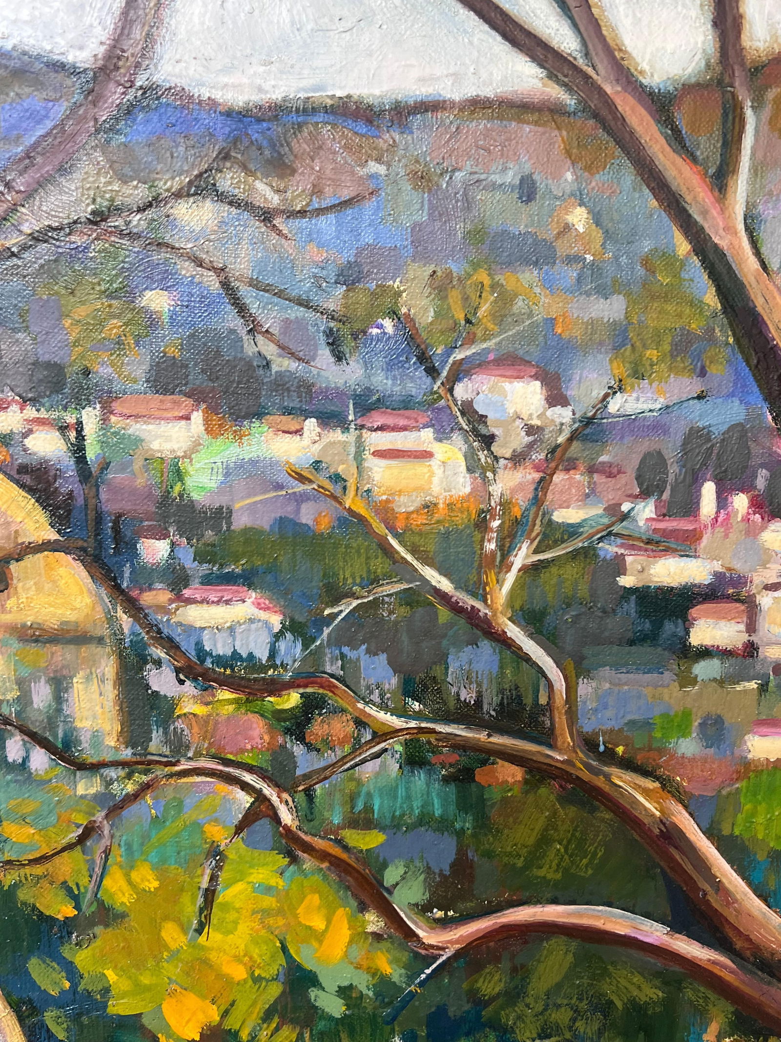 Max Toutain; Provencal Coastal Garden Terrace Huge 20th Century French Impressionist Painting - 7