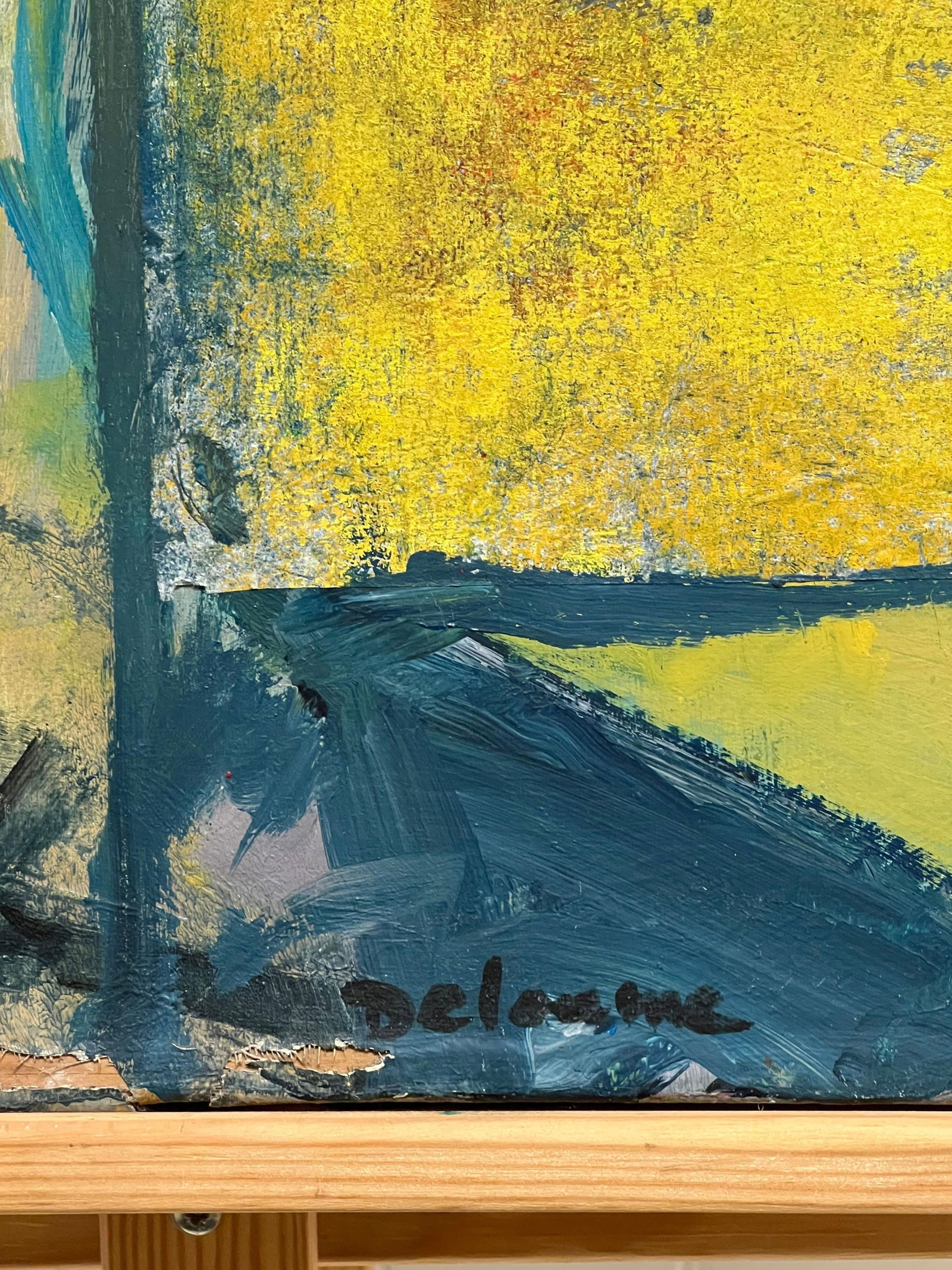 Marie Deloume (French born 1942); Large French 20th Century Abstract Expressionist Oil Painting - 10