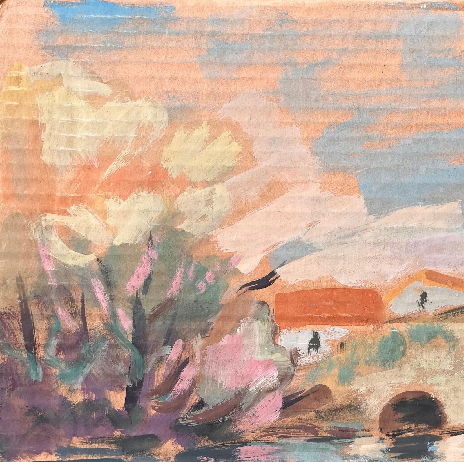 Fanch Lel; French Impressionist Landscape of Brunoy and the Old Bridge of Boussy - 8