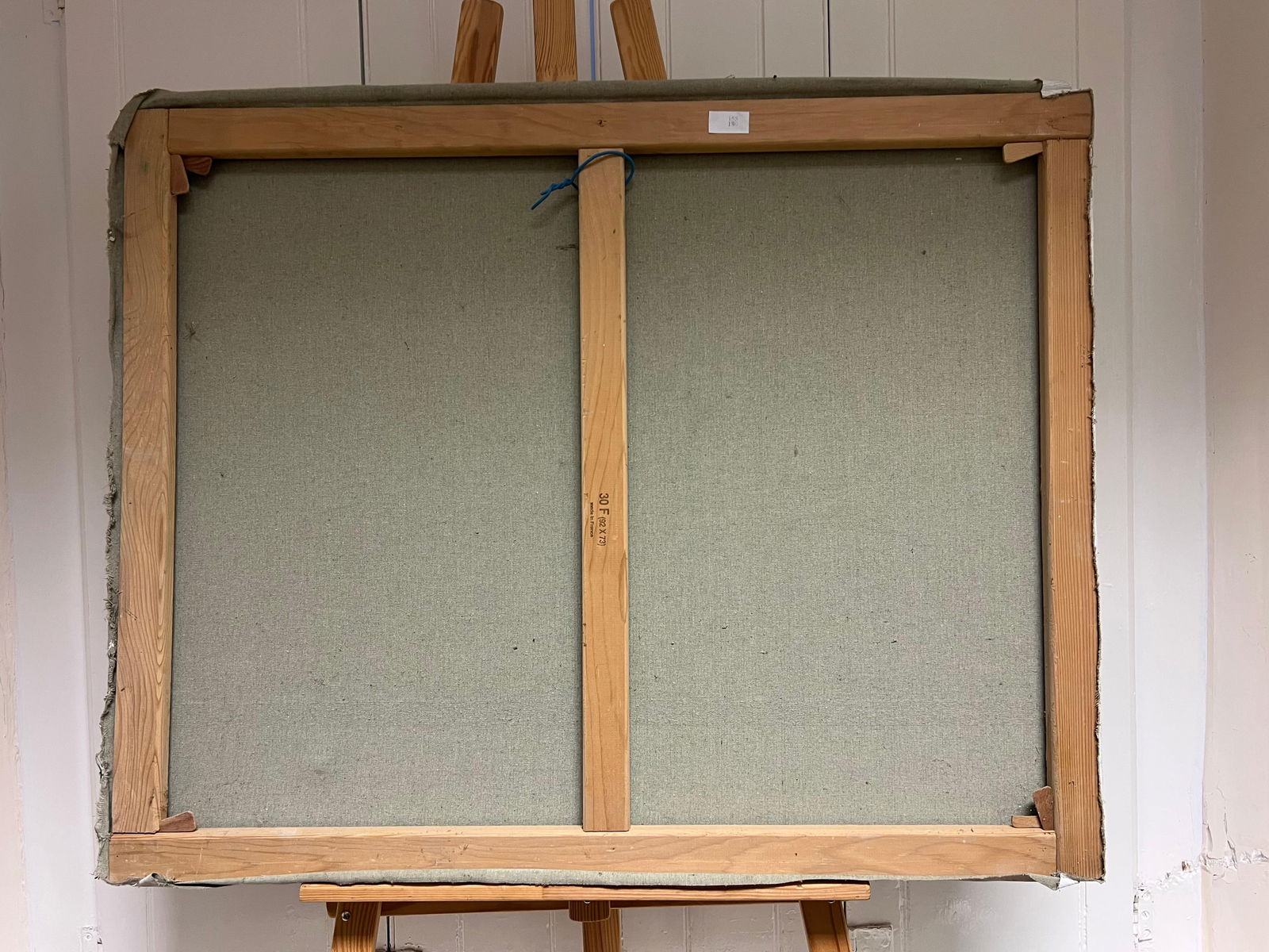 Max Toutain; Old French Chateau Figures on the River Banks & Bridge Huge French Oil Painting - 3