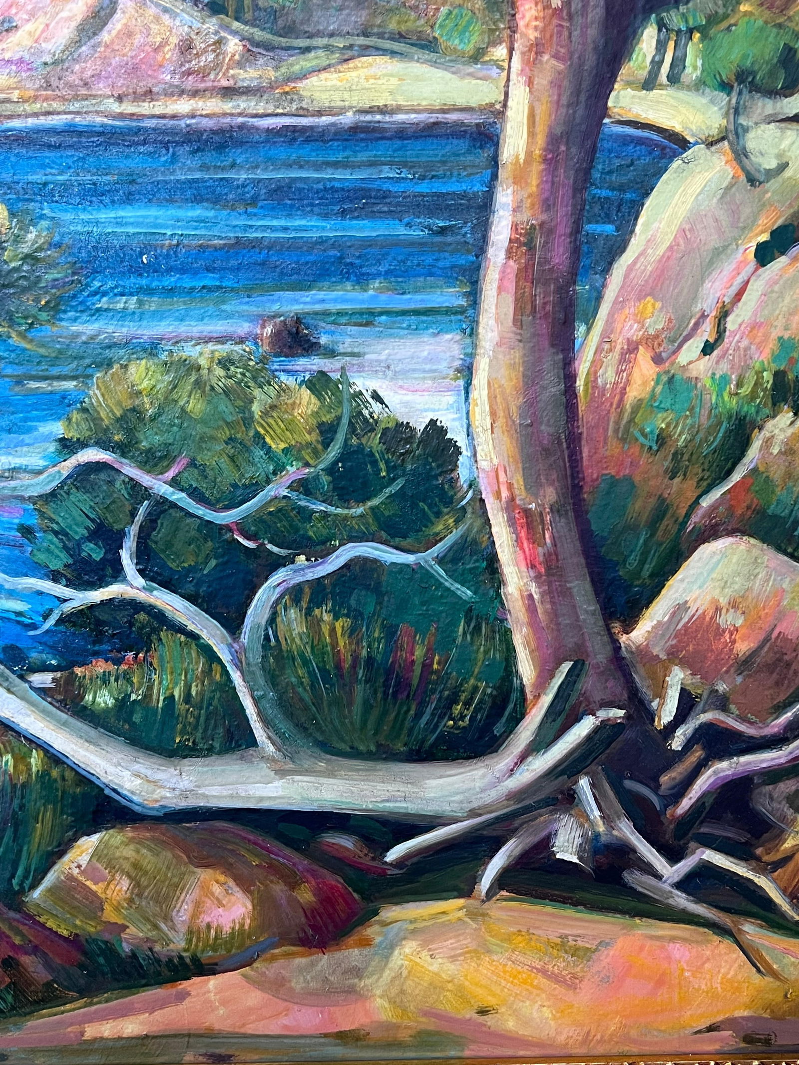 Max Toutain; Côte d'Azur Blue Sea Coastal 20th Century French Post Impressionist Oil Painting - 8