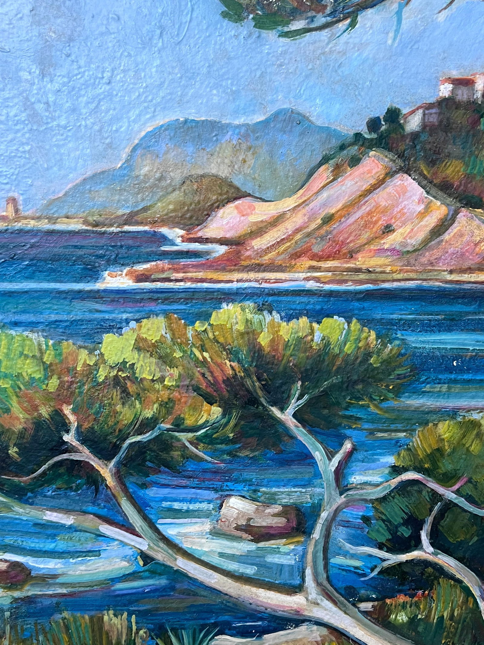 Max Toutain; Côte d'Azur Blue Sea Coastal 20th Century French Post Impressionist Oil Painting - 7