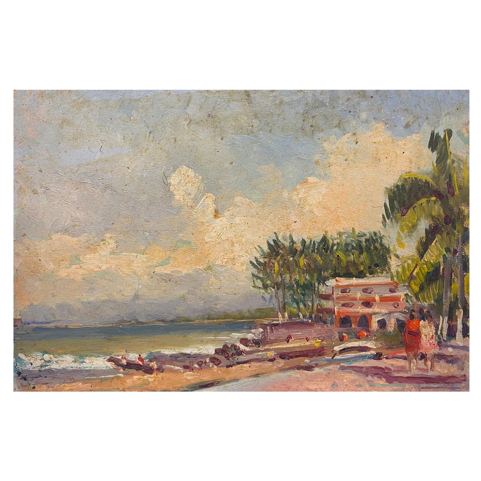 Maurice Mazeilie French Impressionist Oil, Excotic Mexico Landscape, 20th Century (1 of 17)