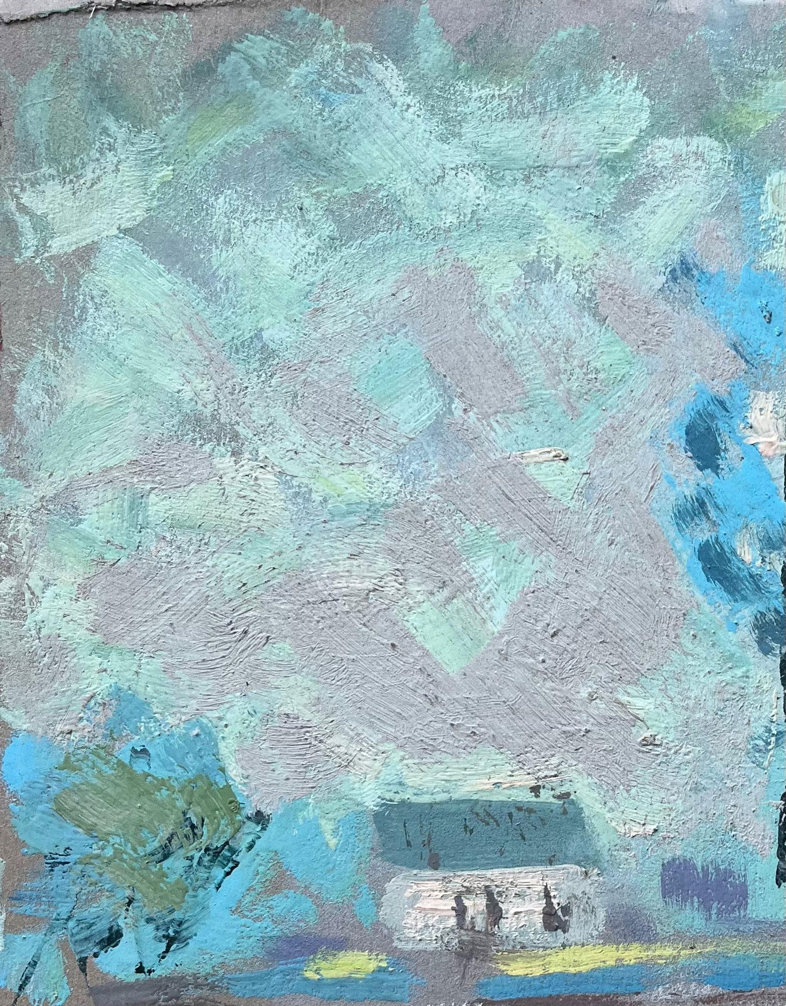 Fanch Lel; French Impressionist Oil Painting of Lakeside Trees and Cottage Path - 8