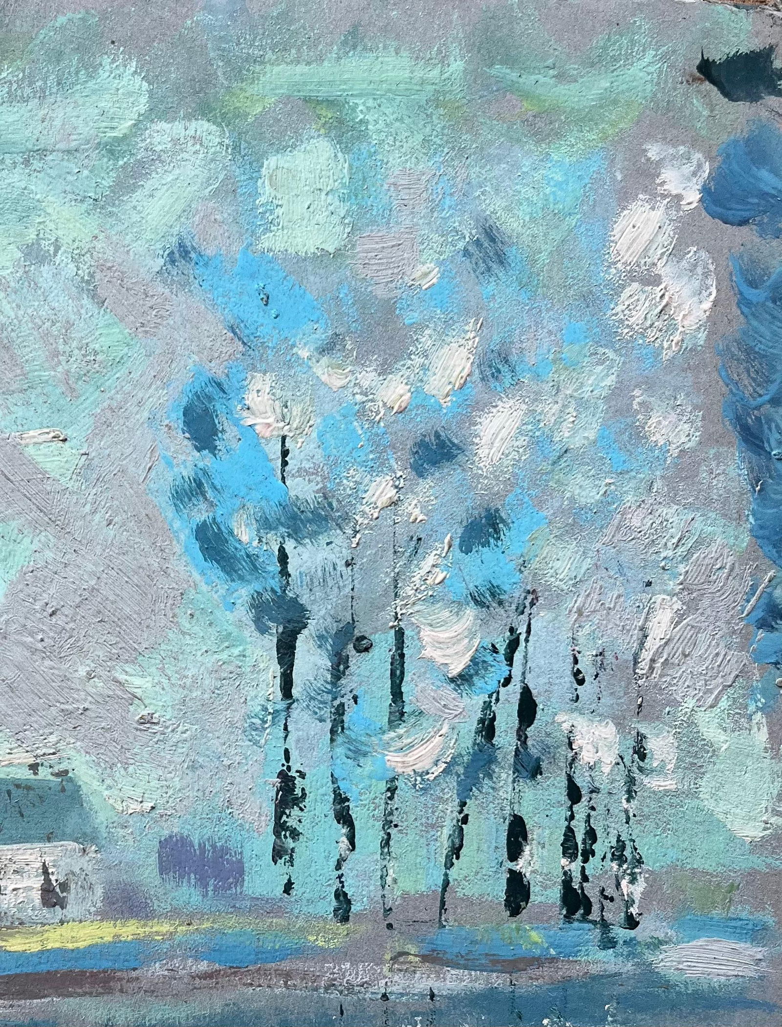 Fanch Lel; French Impressionist Oil Painting of Lakeside Trees and Cottage Path - 9