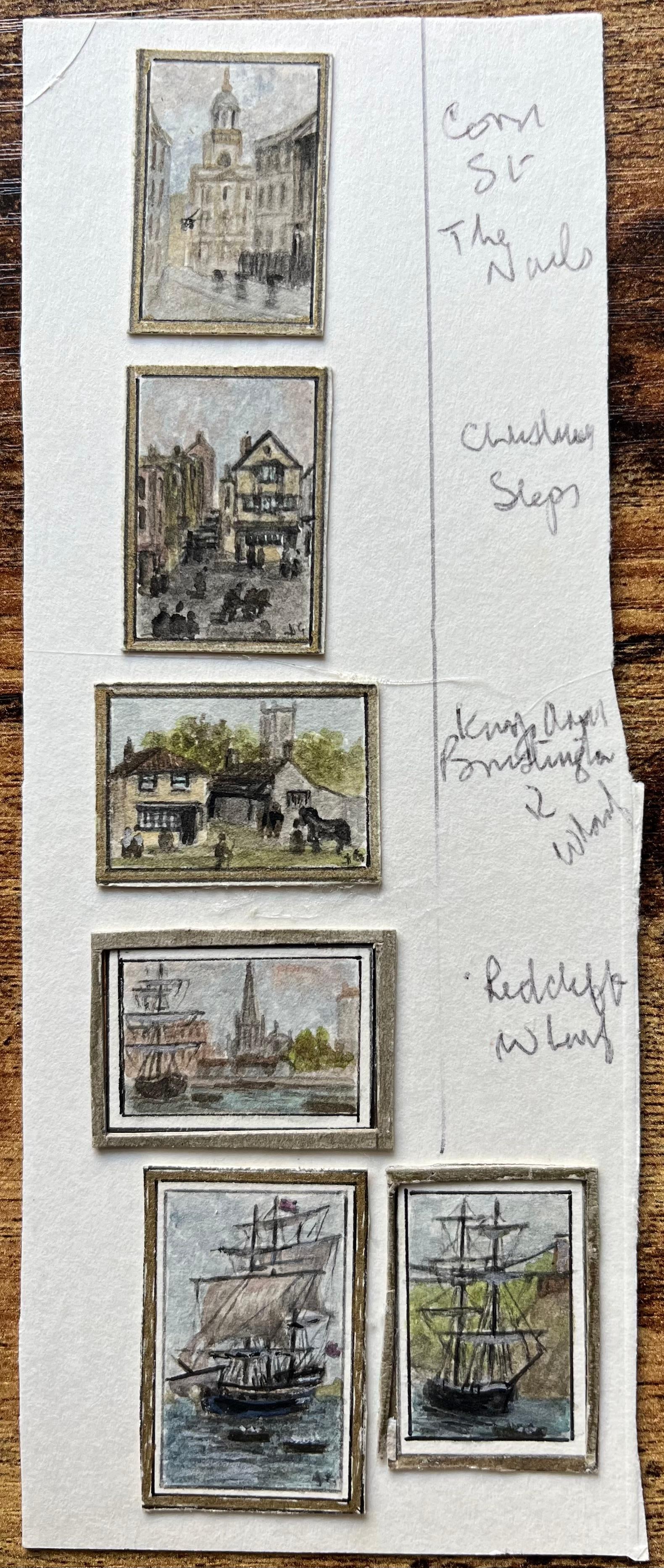 Jack Grunwell; Collection of Historic Bristol Scenes and Maritime Watercolors - 14