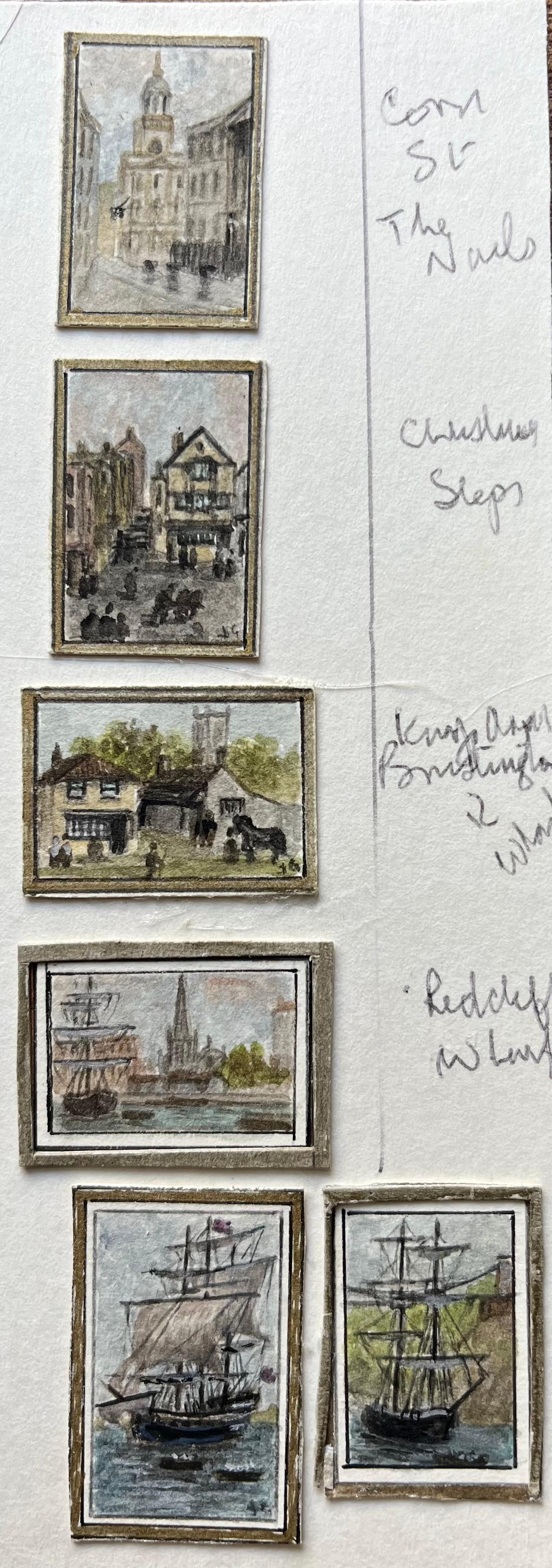 Jack Grunwell; Collection of Historic Bristol Scenes and Maritime Watercolors - 7