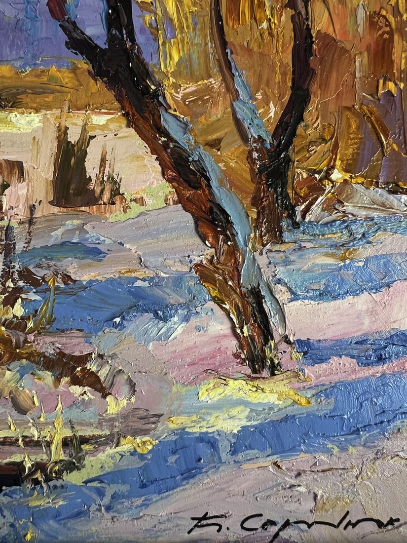 Oil painting In the winter forest Boris Serdyuk - 10