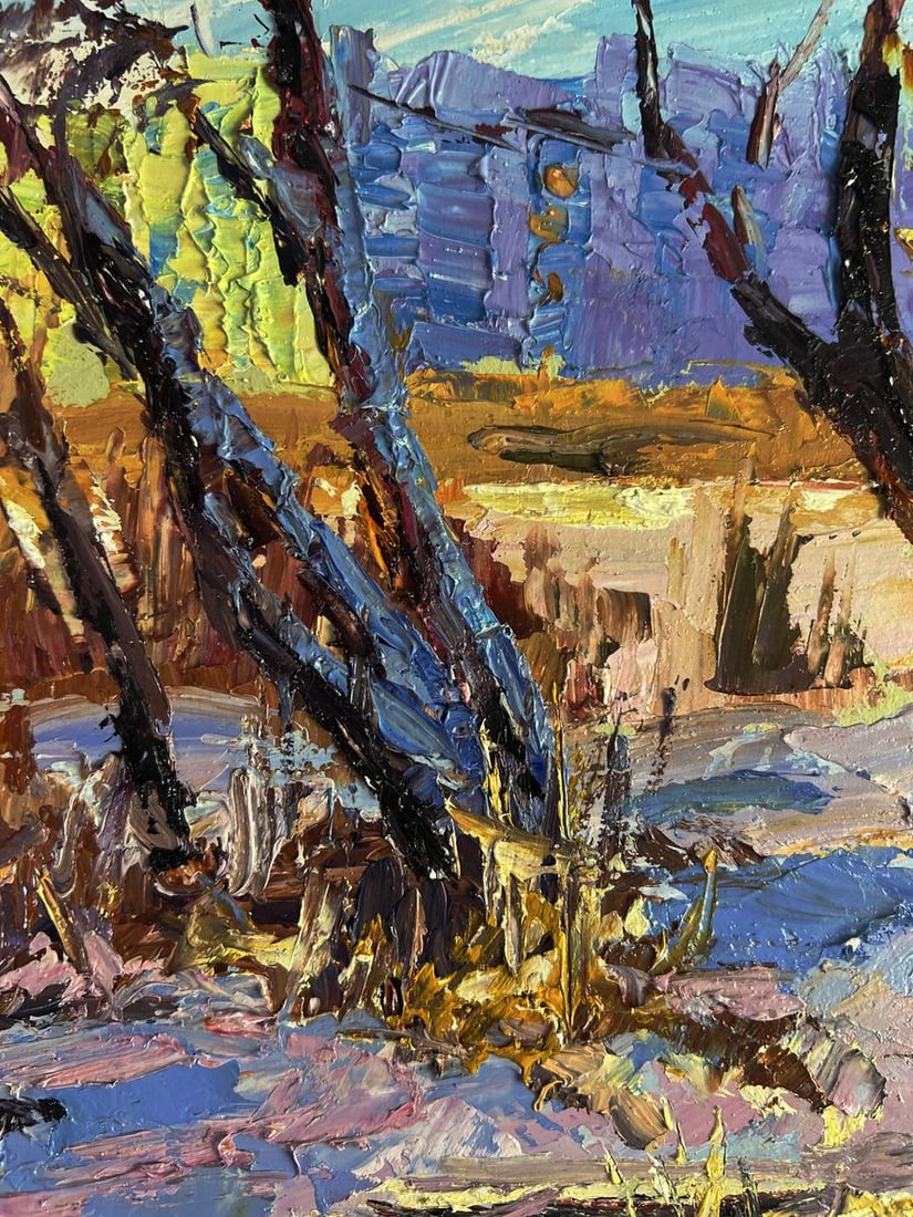 Oil painting In the winter forest Boris Serdyuk - 6