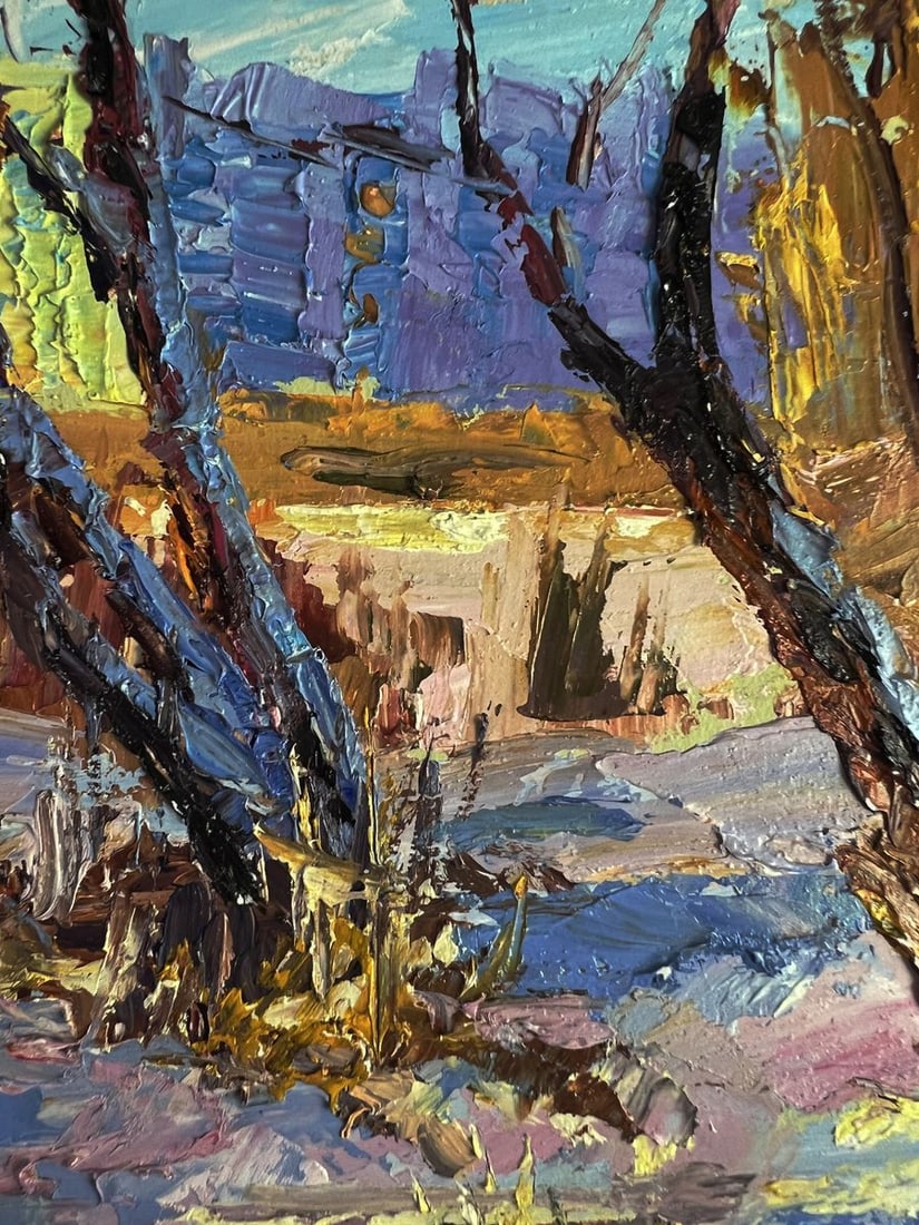 Oil painting In the winter forest Boris Serdyuk - 7