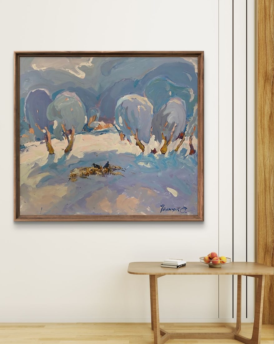 Oil painting Covered with snow Oleksiy Ivanyuk - 2