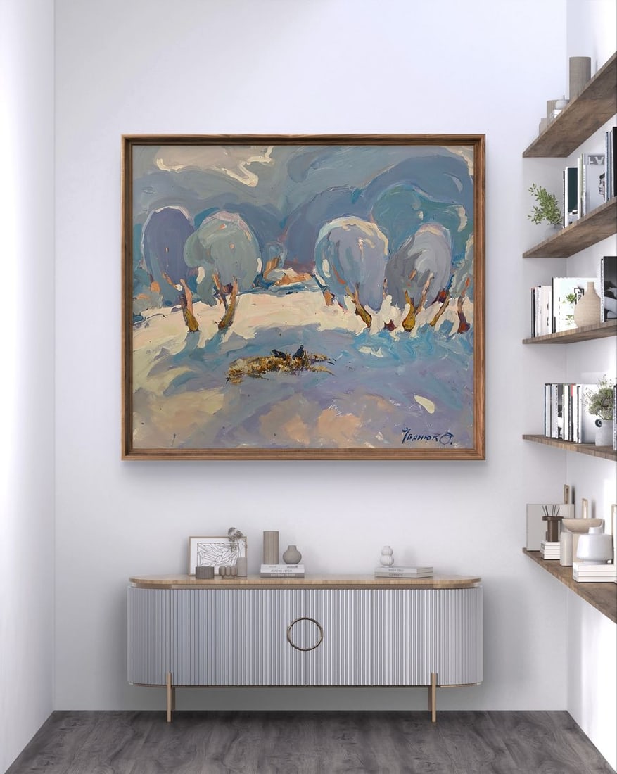 Oil painting Covered with snow Oleksiy Ivanyuk - 3